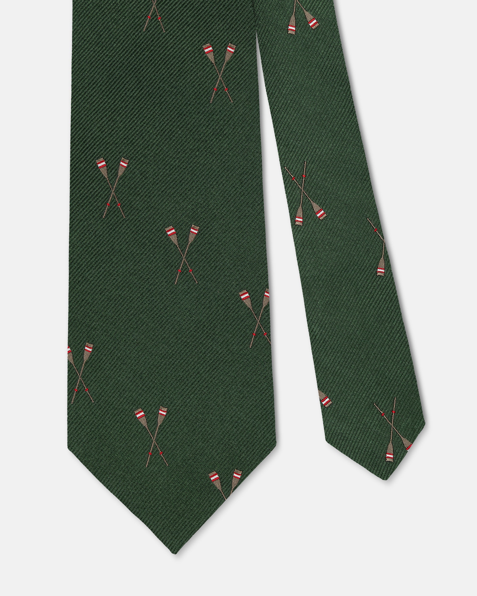 Made-in-UK Green Oars Club Tie