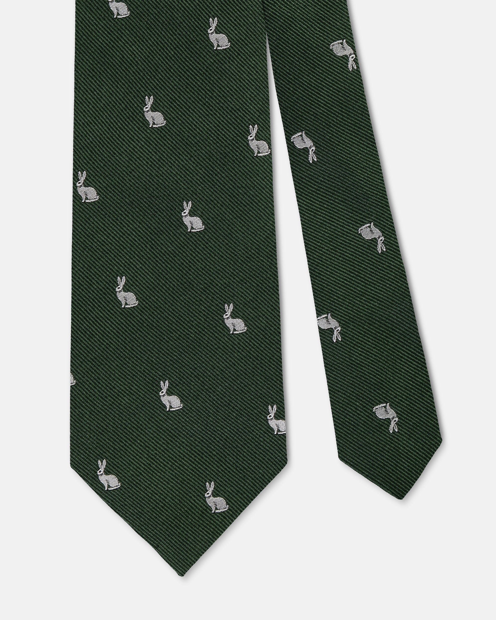 Made-in-UK Green Hare Club Tie