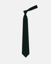 Made-in-UK Solid Green Grenadine Tie