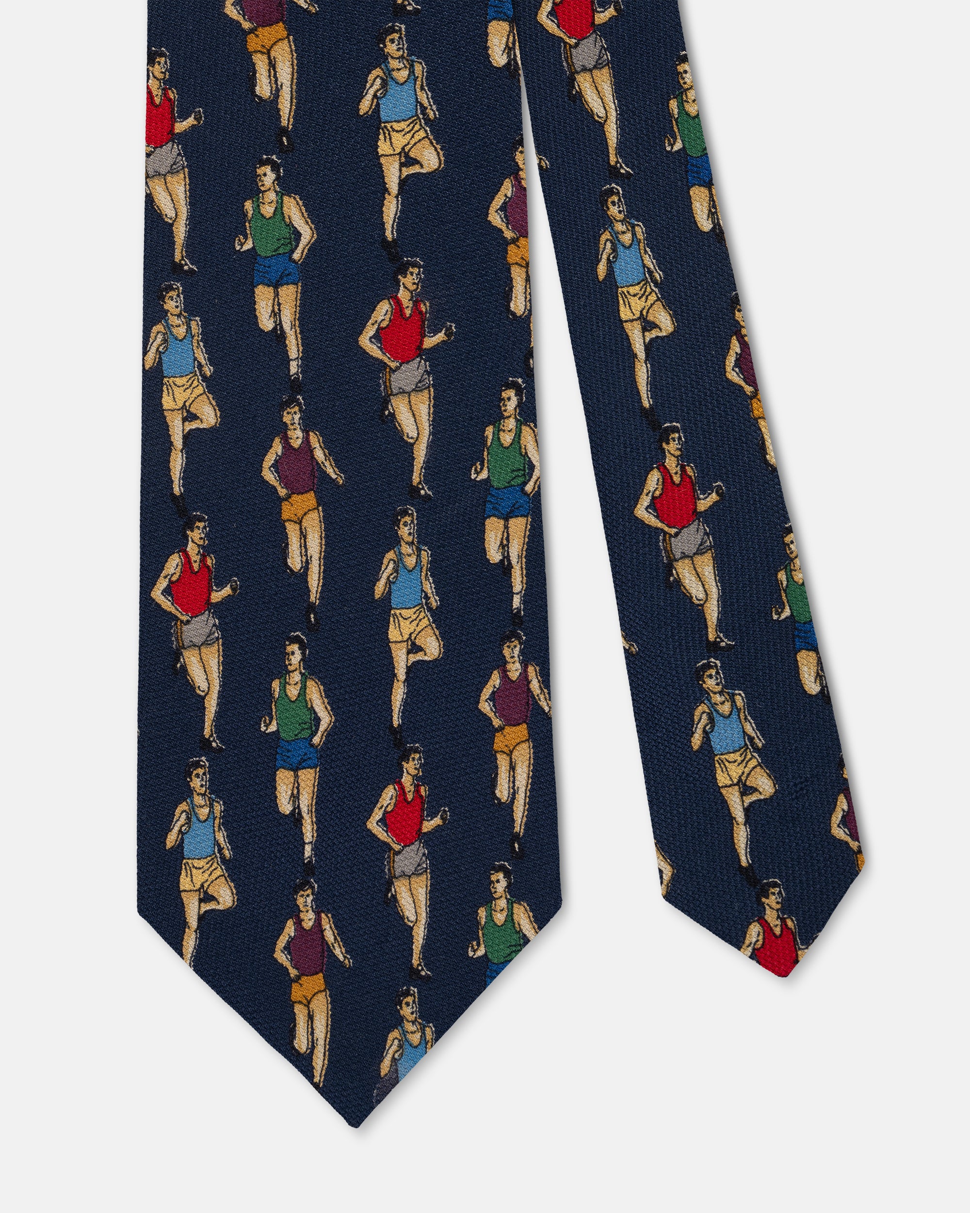 Made-in-USA Mister Mort Navy Runner Tie