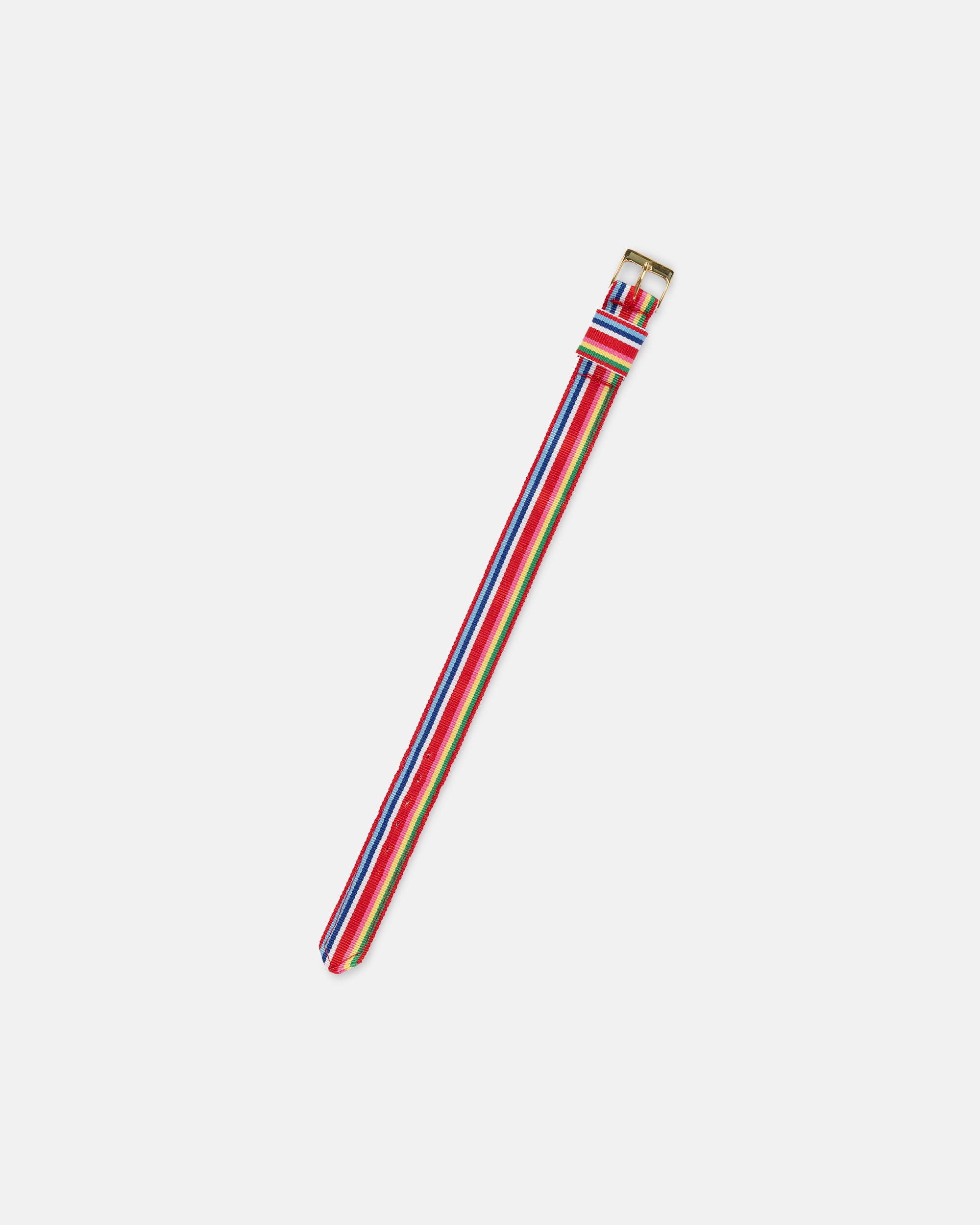 Multicolor Stripe Nylon Watch Strap