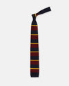Made-in-Italy Royal Marine Light Infantry Regimental Stripe Silk Knit Tie