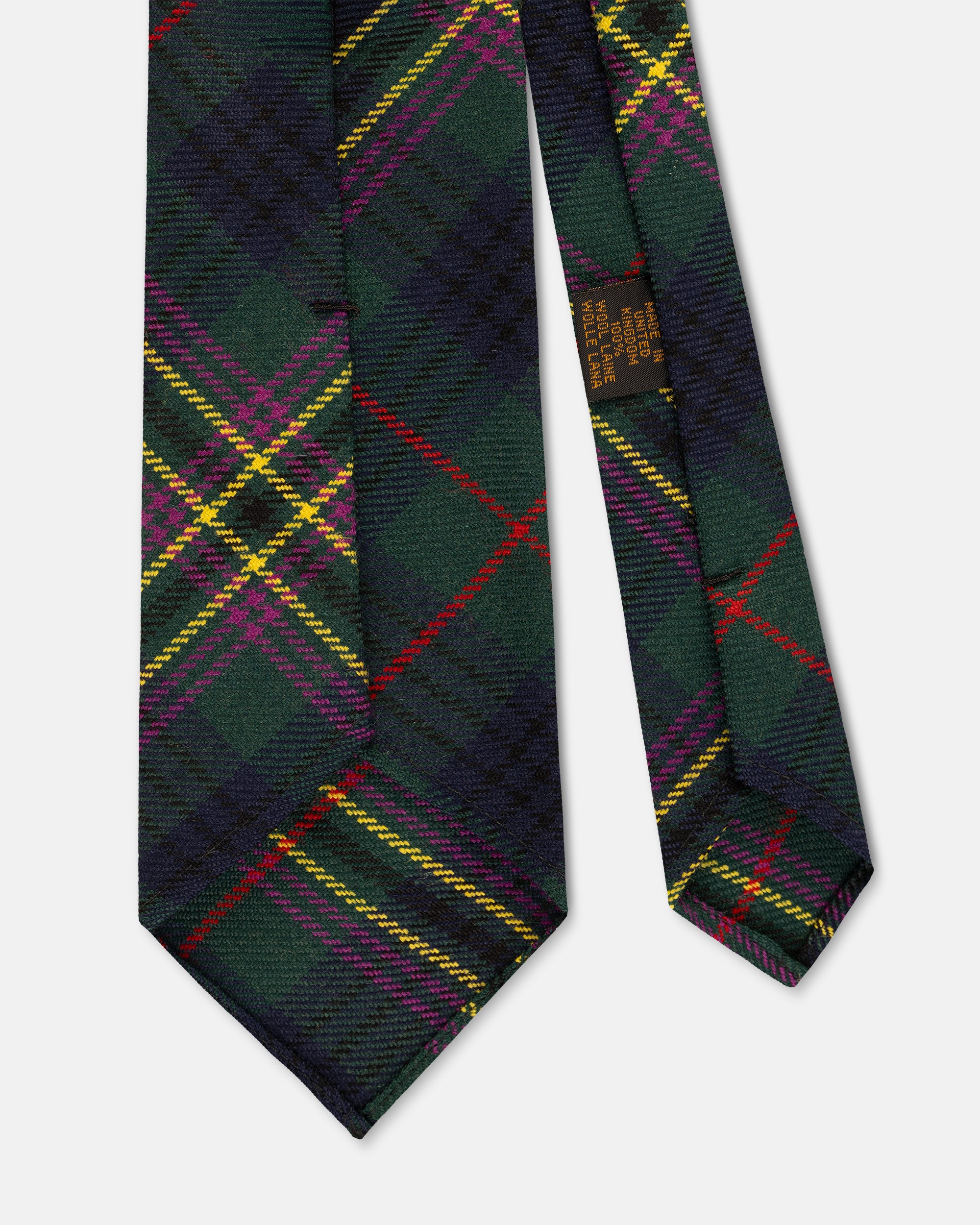 Made-in-UK Modern Kennedy Tartan Wool Tie