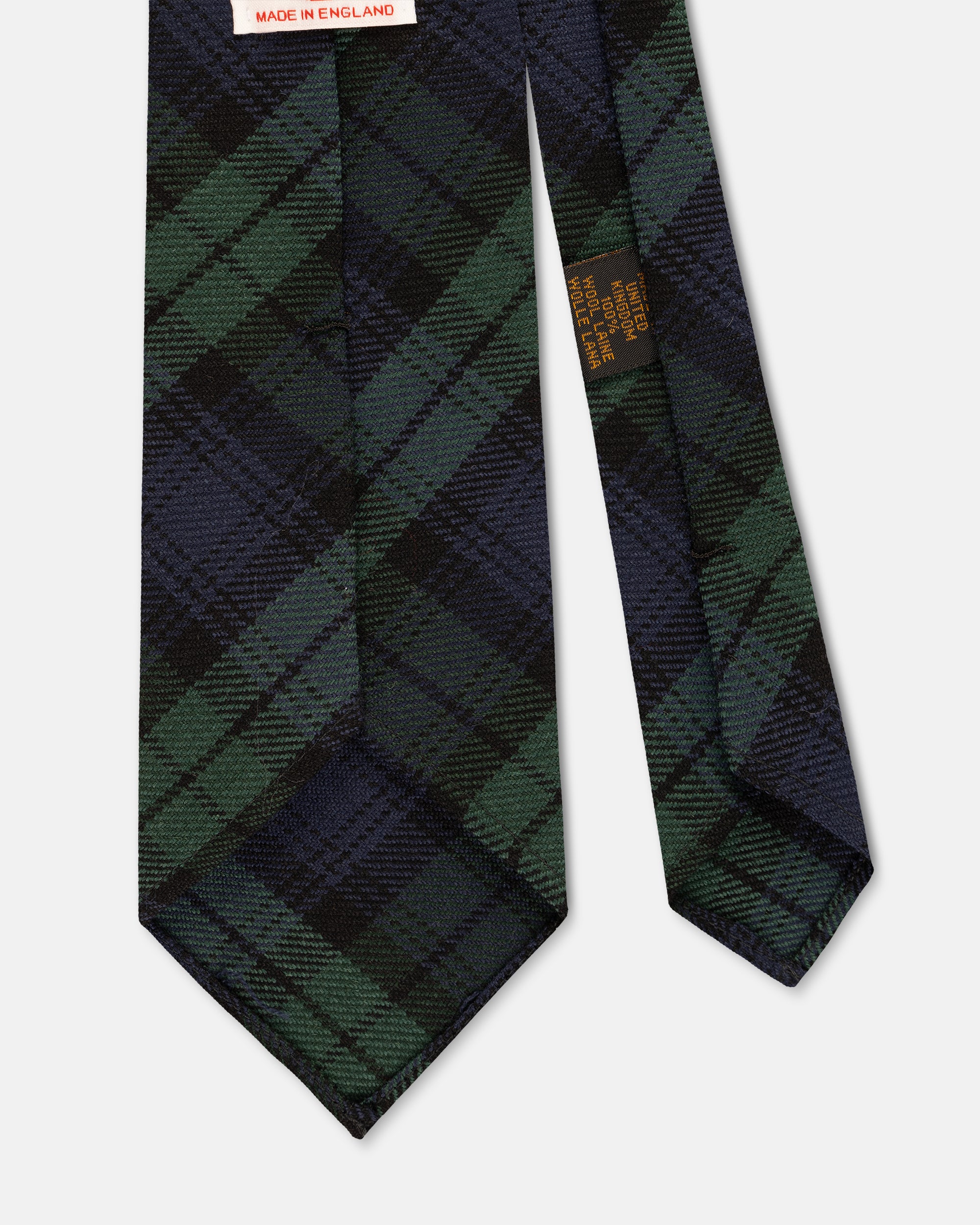 Made-in-UK Black Watch Tartan Wool Tie
