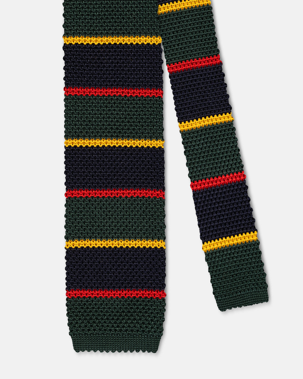 Made-in-Italy Argyll & Sutherland Regimental Stripe Silk Knit Tie