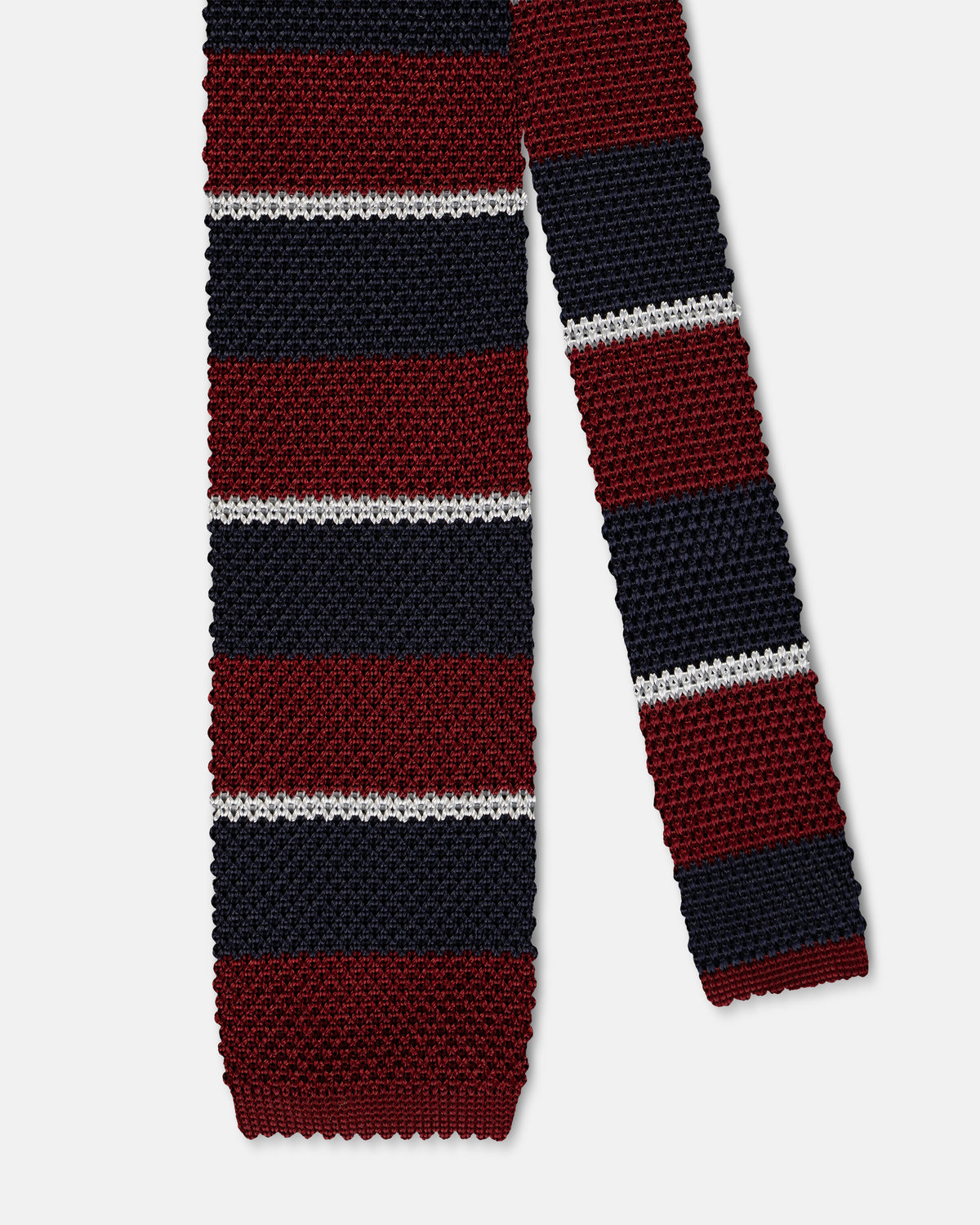 Made-in-Italy Royal Air Force Regimental Stripe Silk Knit Tie