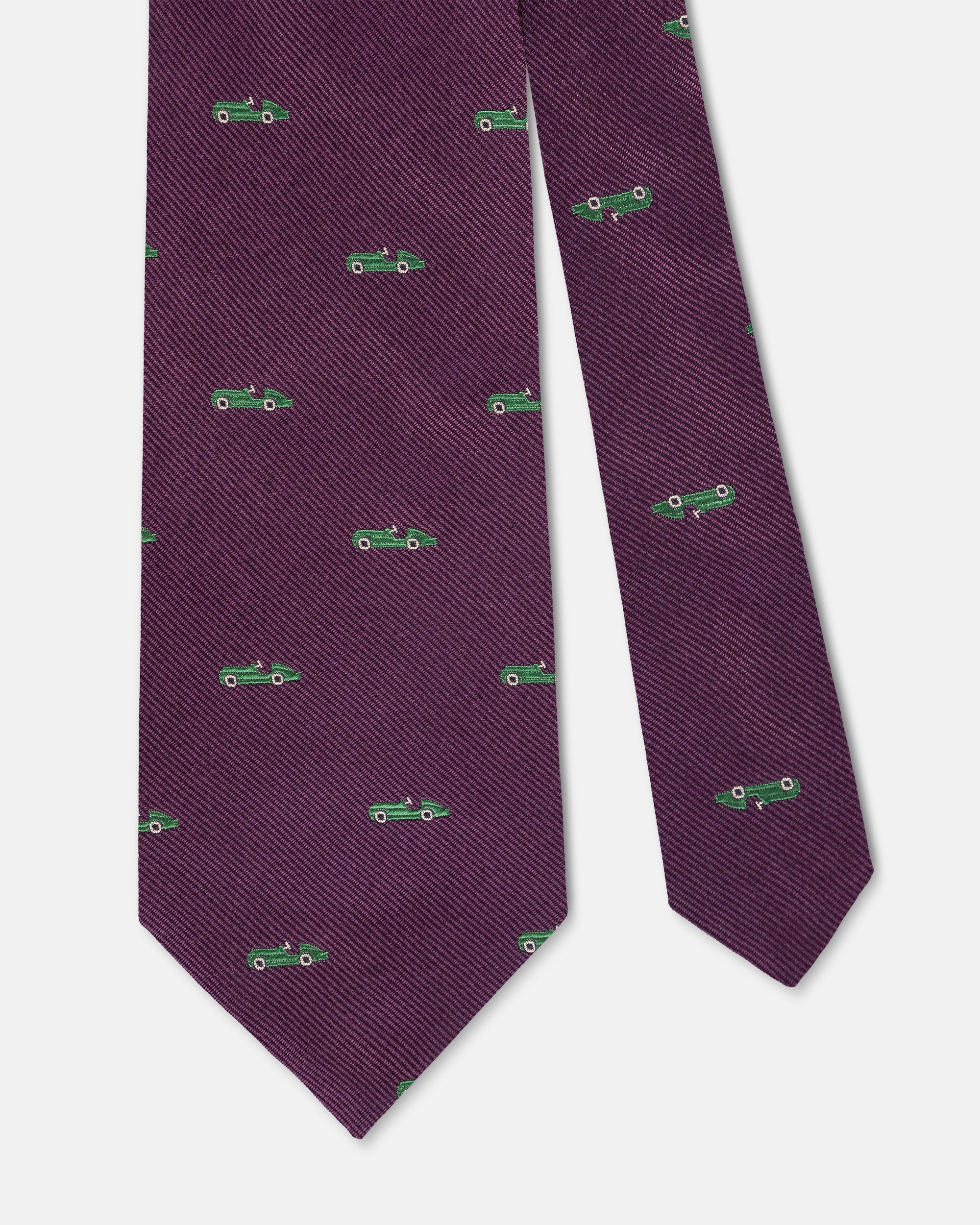 Made-in-UK Purple Car Club Tie