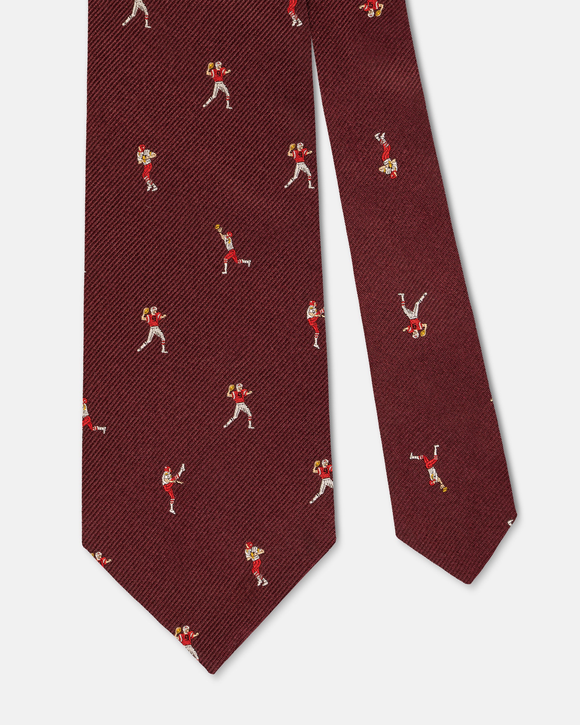 Made-in-UK Burgundy Football Club Tie