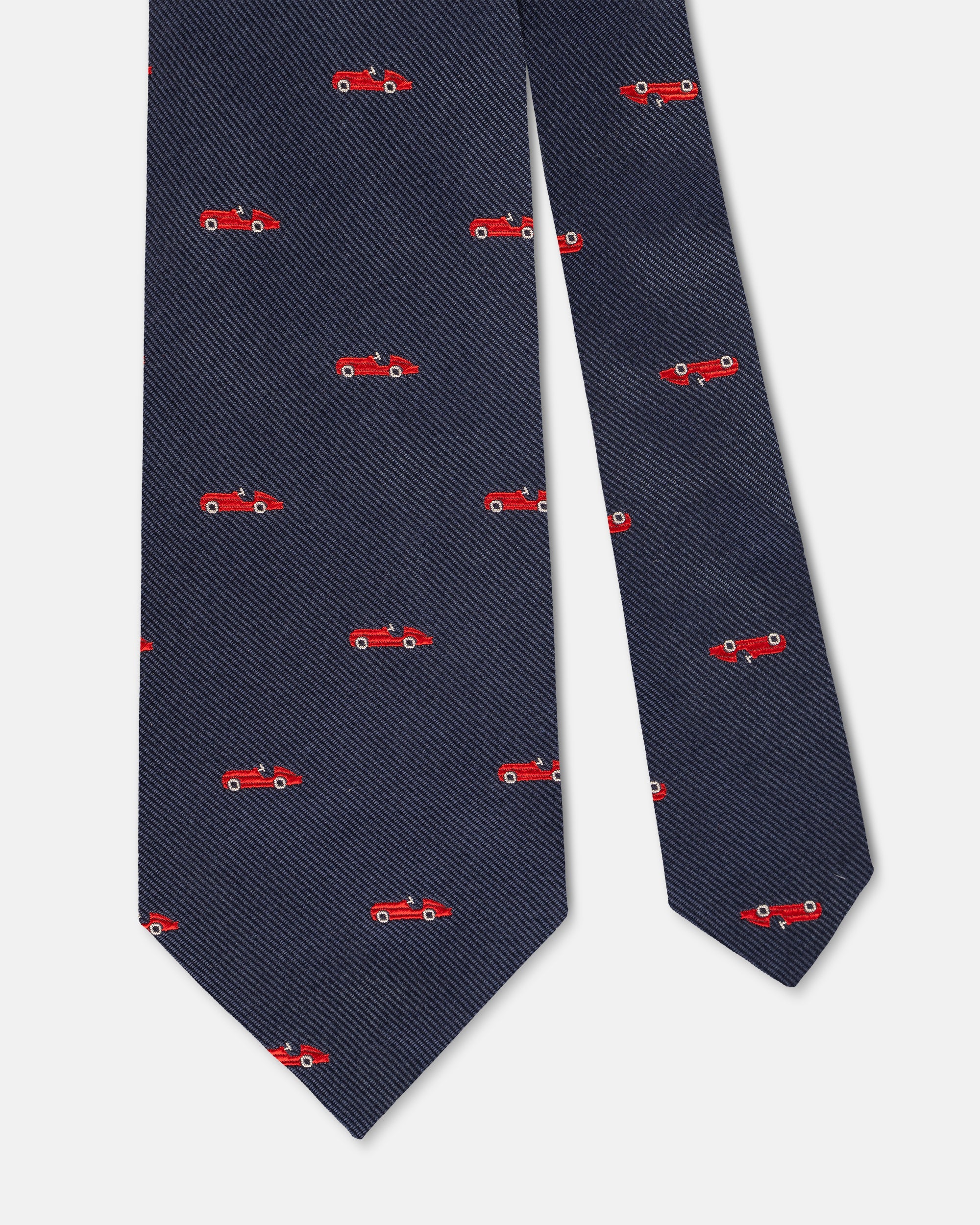 Made-in-UK Navy Car Club Tie
