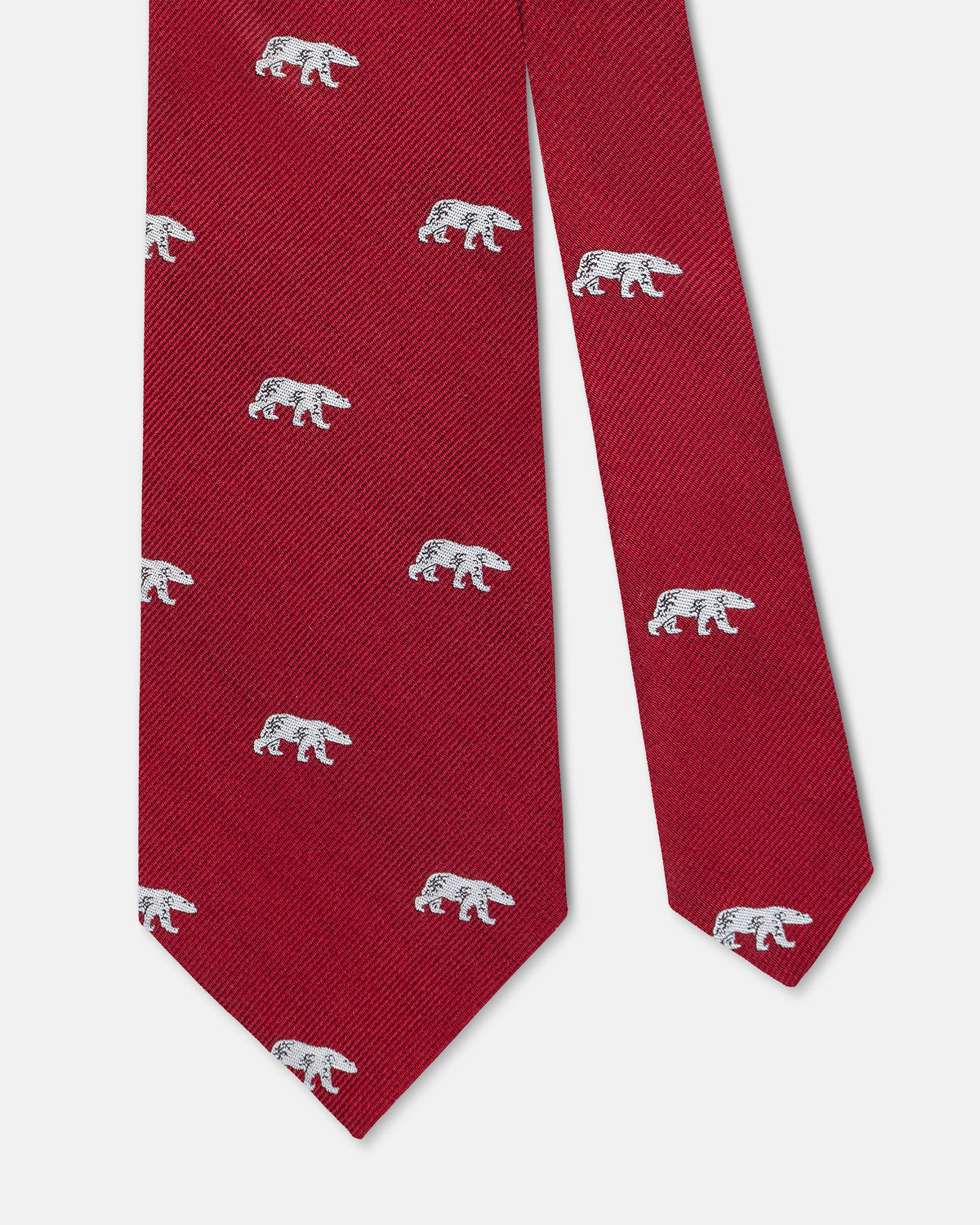 Made-in-USA Red Bear Club Tie