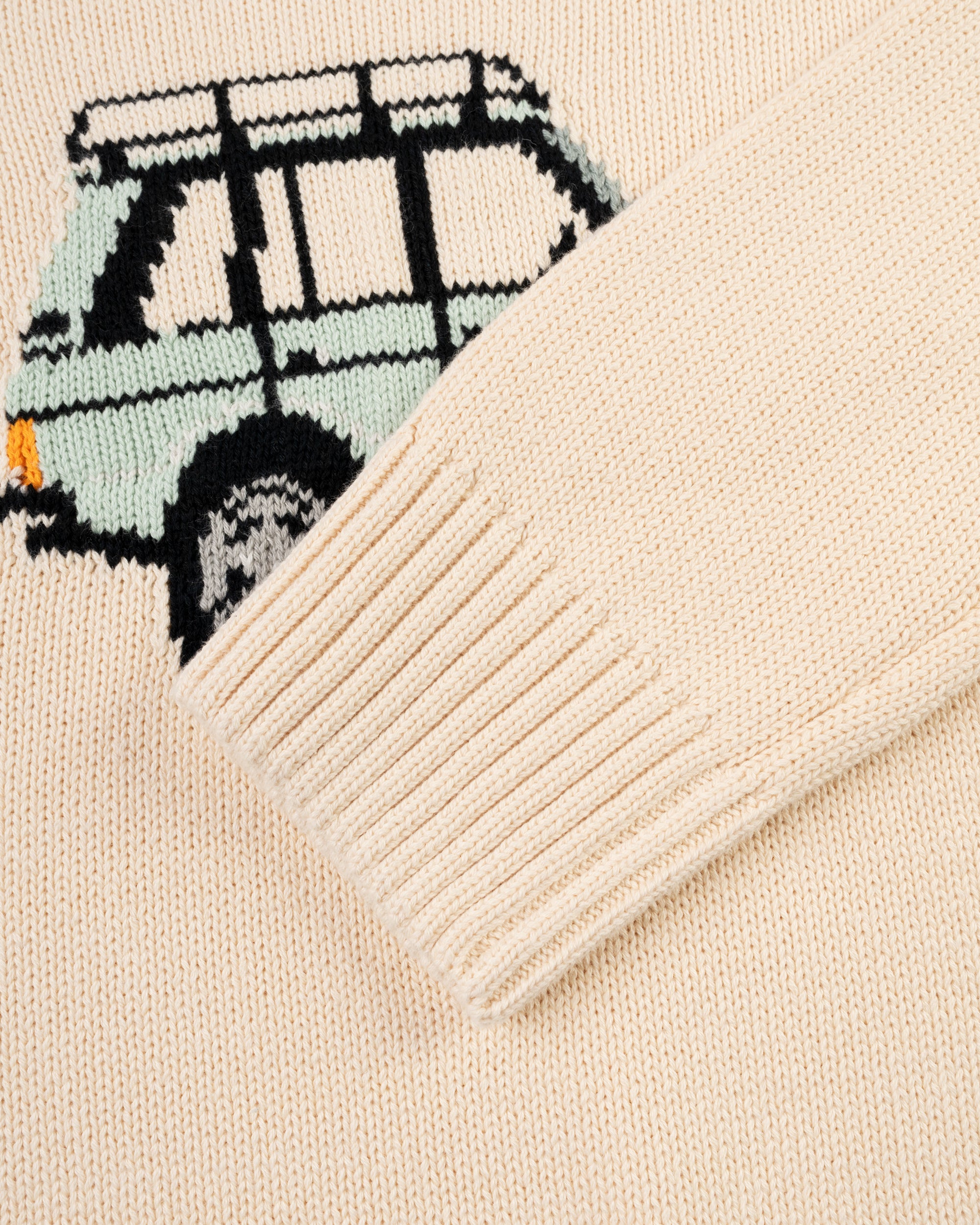 Rover Intarsia Knit Cotton Sweater