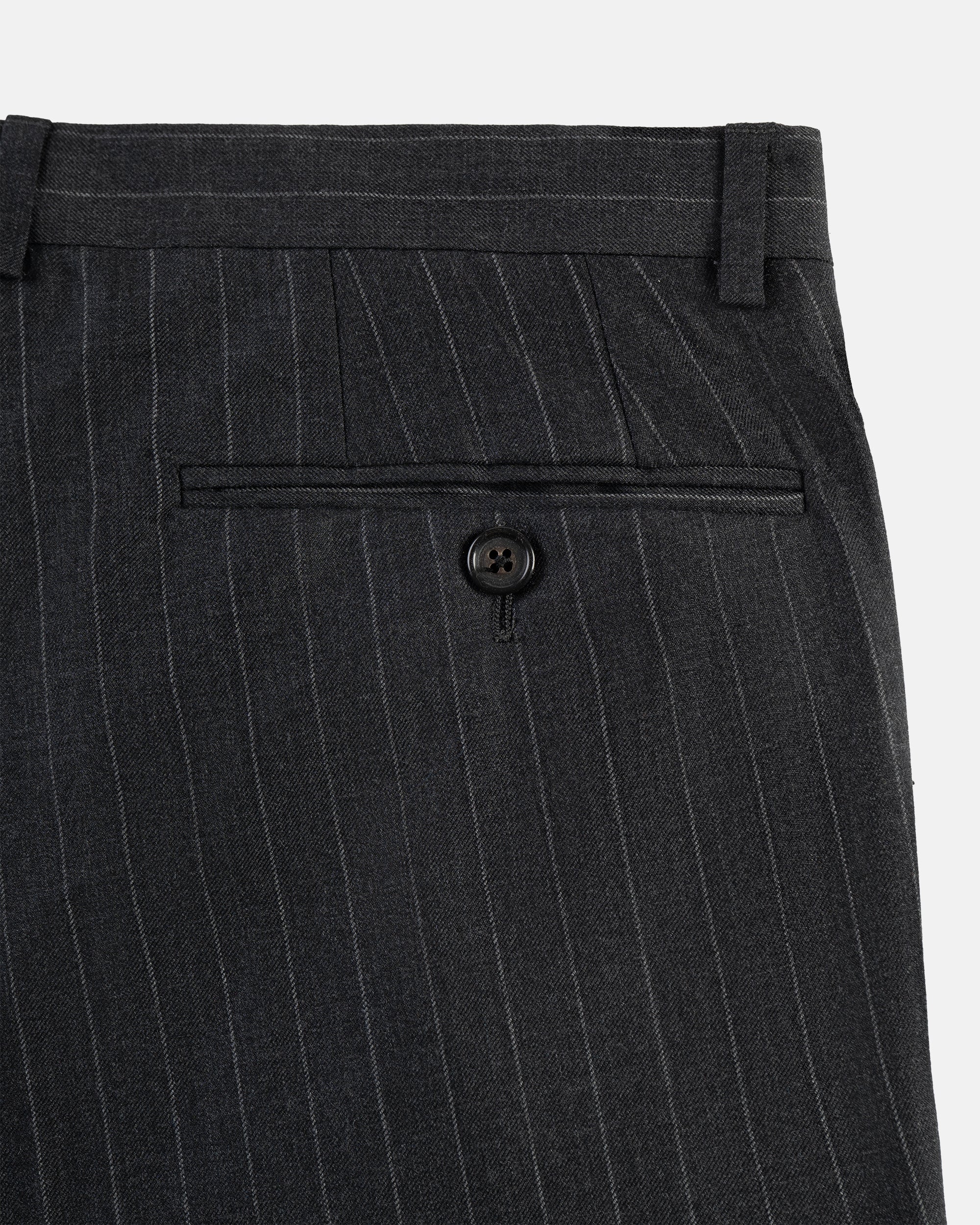 Made-in-USA Charcoal Chalkstripe Double-Breasted Suit
