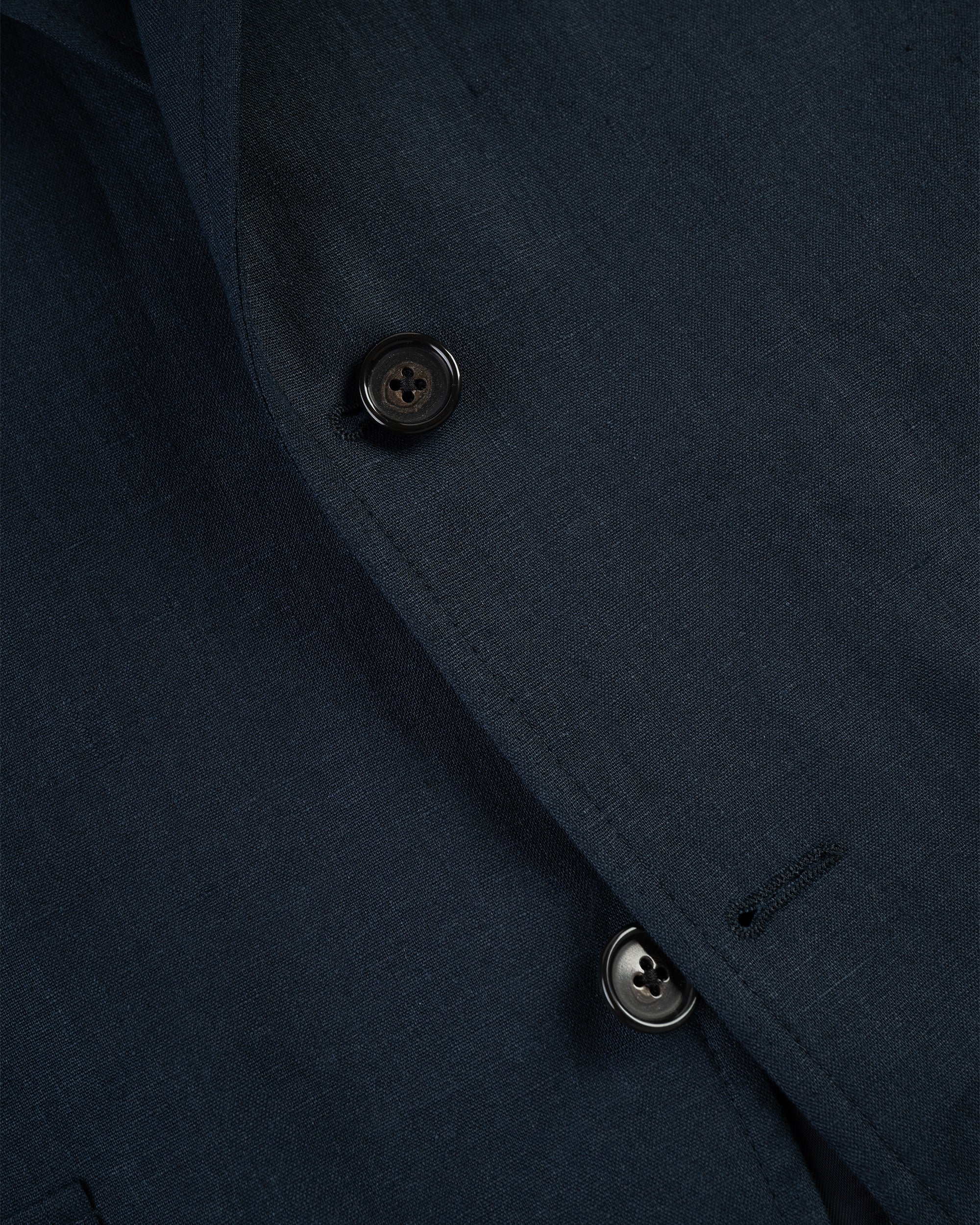 Made-in-USA Navy Linen Sport Coat - Custom Make