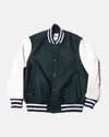 Green Wool Varsity Jacket - Trim Fit