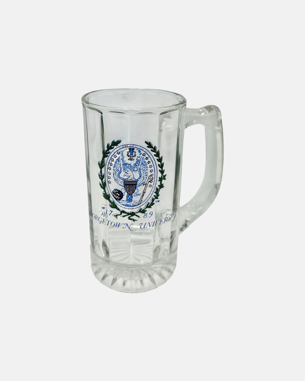 Vintage Georgetown University Glass Mug Stein
