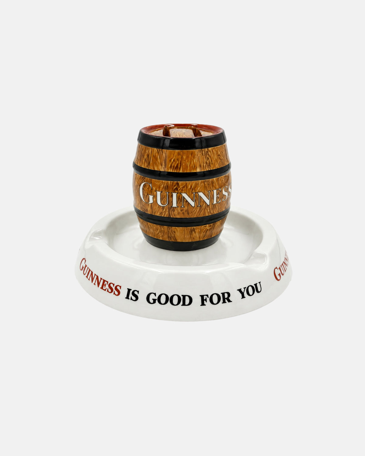 Vintage Guinness is Good For You Barrel Match Holder Ashtray