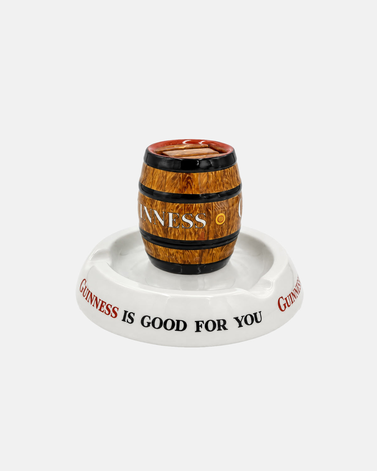 Vintage Guinness is Good For You Barrel Match Holder Ashtray