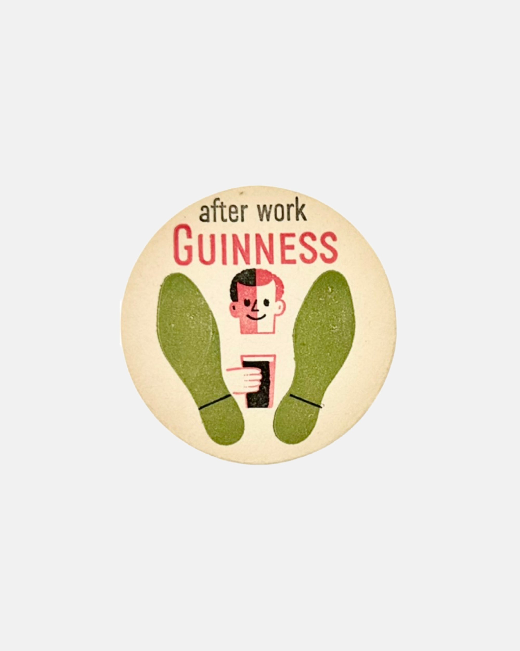 Vintage Set of 4 After Work Guinness Beer Coasters