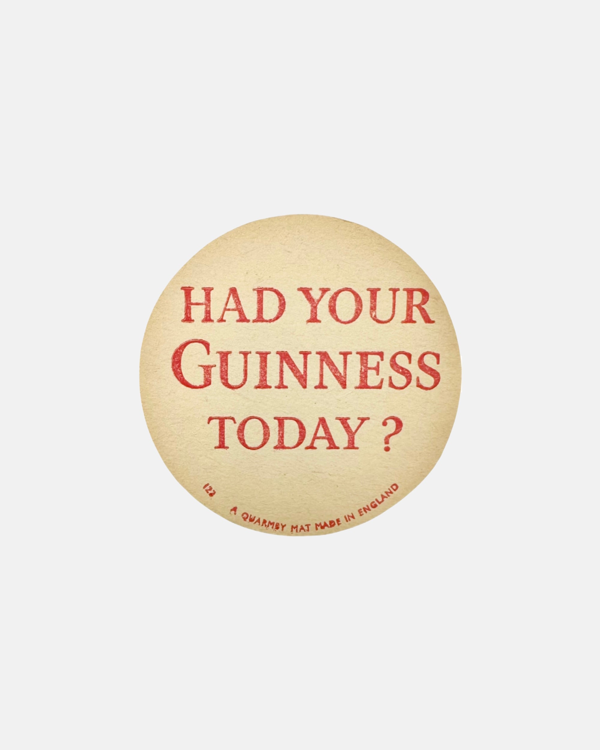 Vintage Set of 4 After Work Guinness Beer Coasters