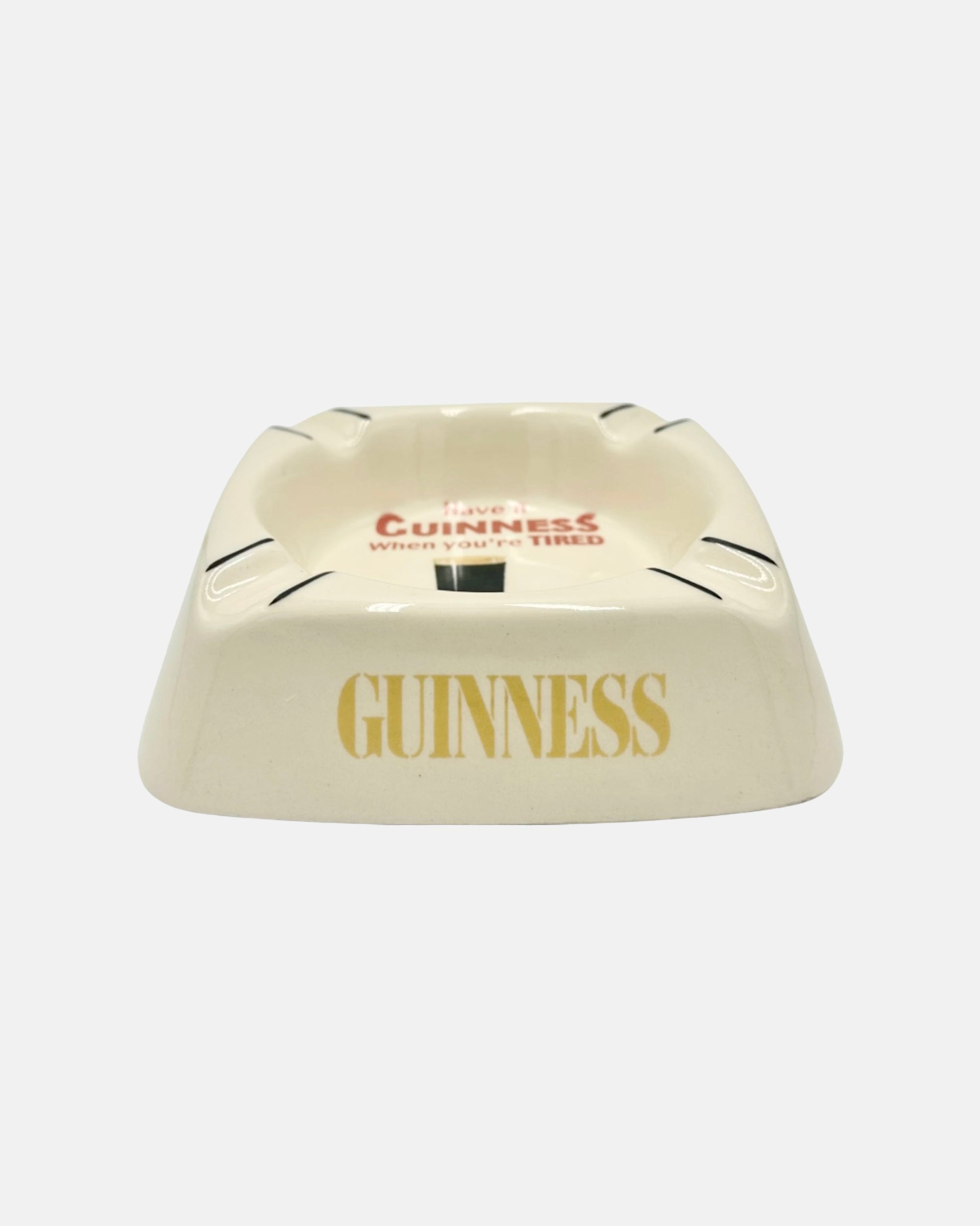 Vintage Have a Guinness When You're Tired Beer Tortoise Ceramic Ashtray