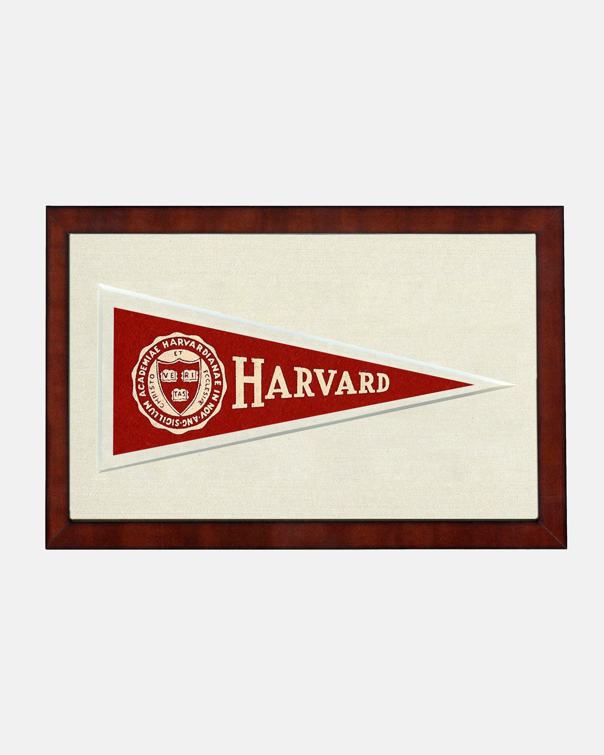 50s ハーバード大学 カレッジペナント フェルト 美品 HARVARD Harvard Framed Vintage Pennant