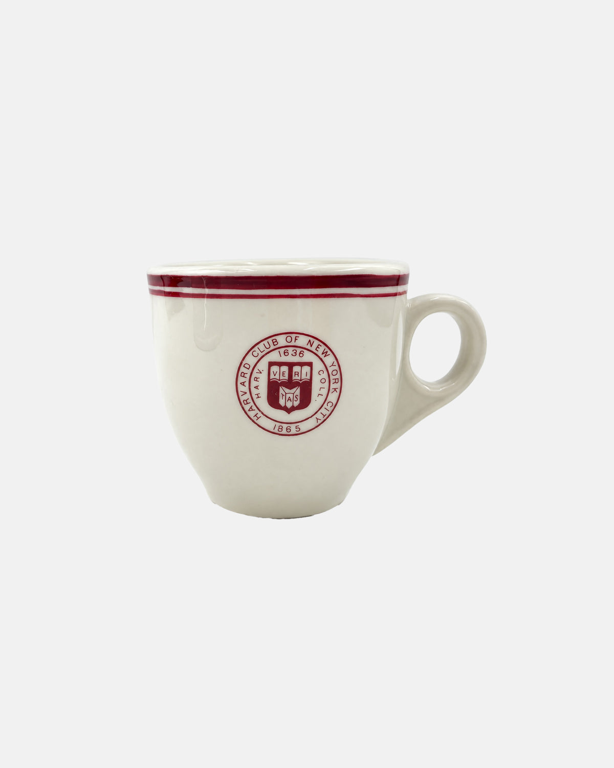 Vintage Harvard Club of New York Set of 3 Demitasse Cups & Saucers