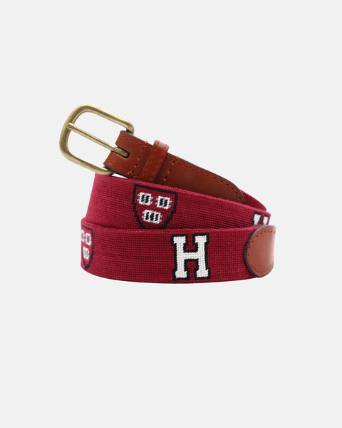 Harvard University Needlepoint Belt | Men's Dress Belts - J. Press