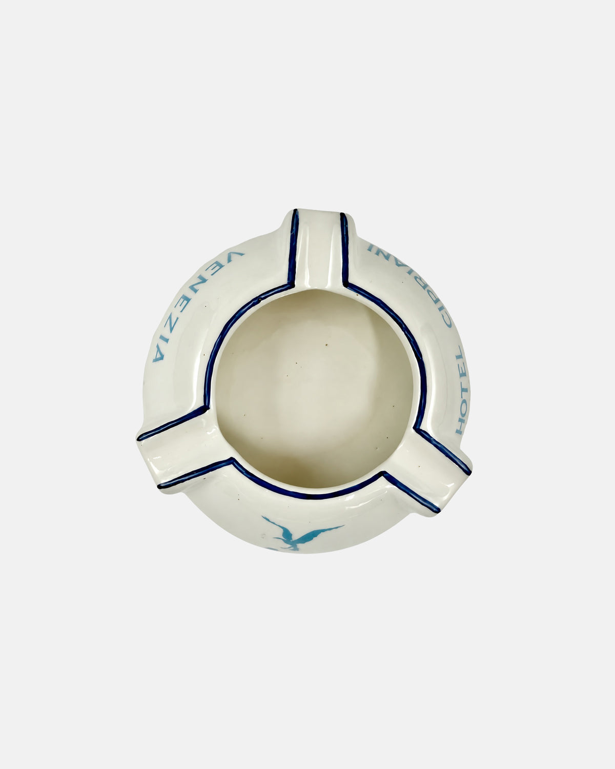 Vintage Hotel Cipriani Venezia Venice Italy Ceramic Ashtray