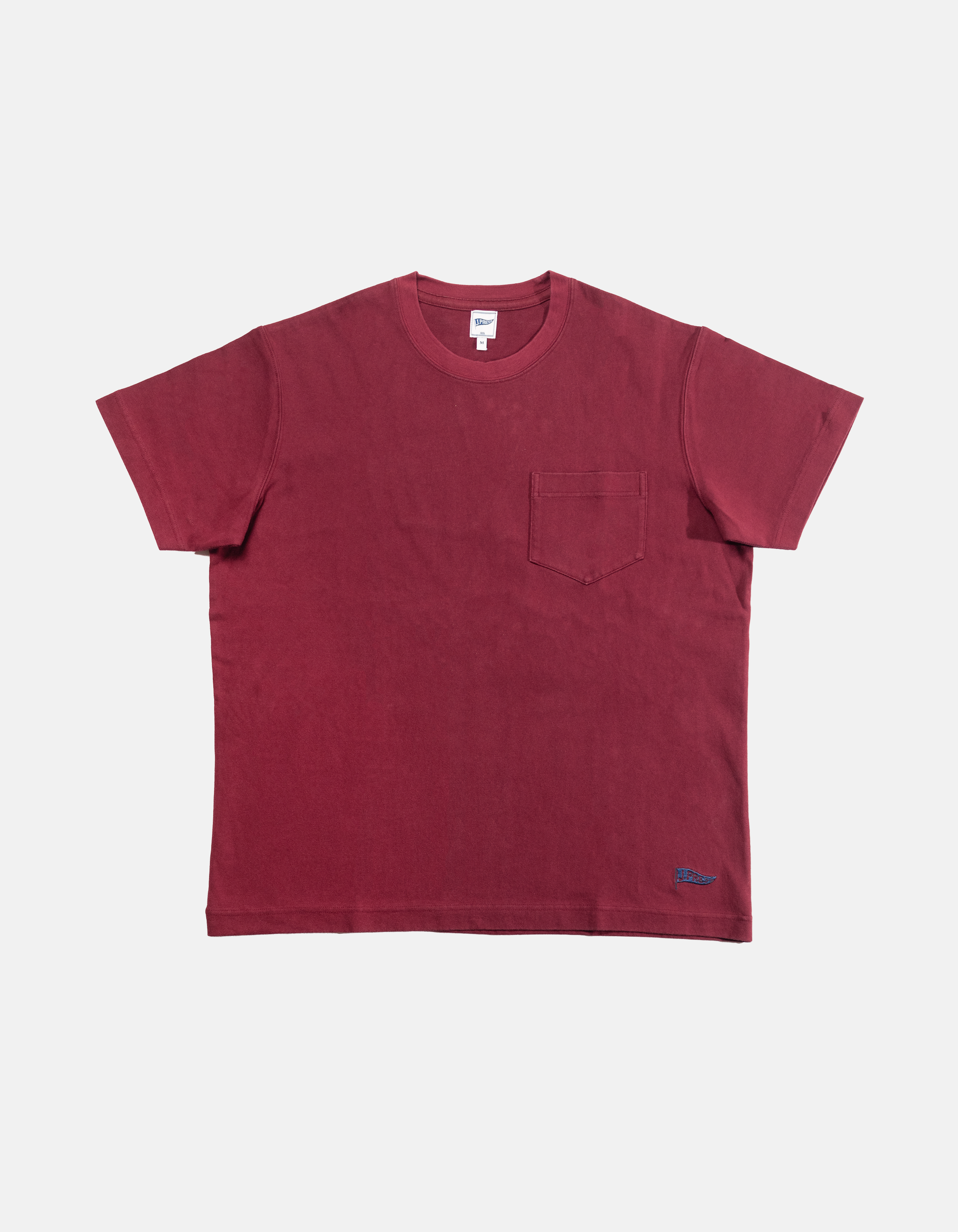 Burgundy Cotton Pocket T-Shirt
