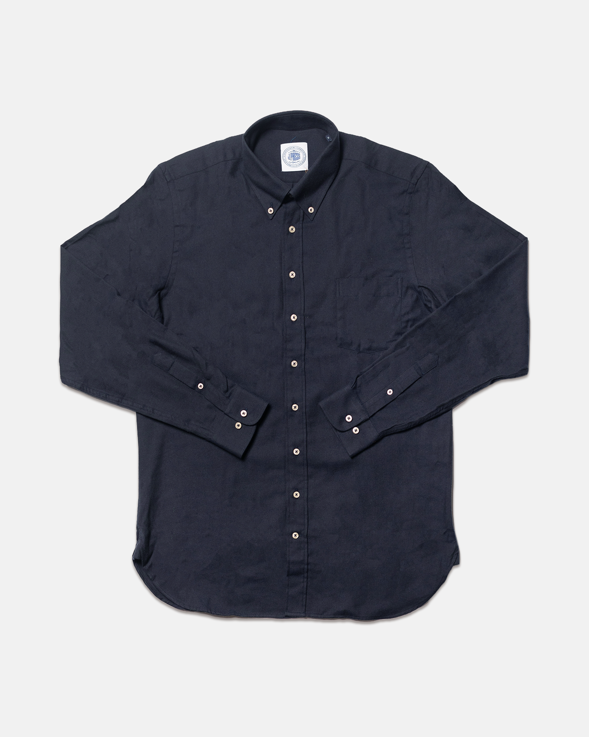 Solid Cotton/Wool Sport Shirt