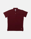 Burgundy Pique Burgee Polo - Trim Fit