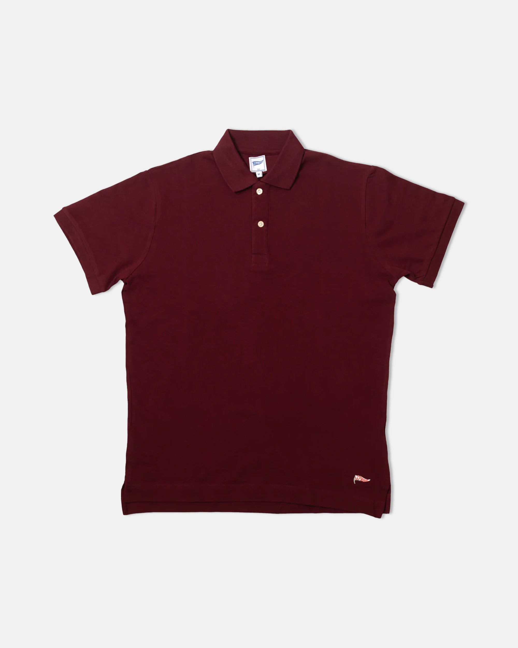 Burgundy Pique Burgee Polo - Trim Fit