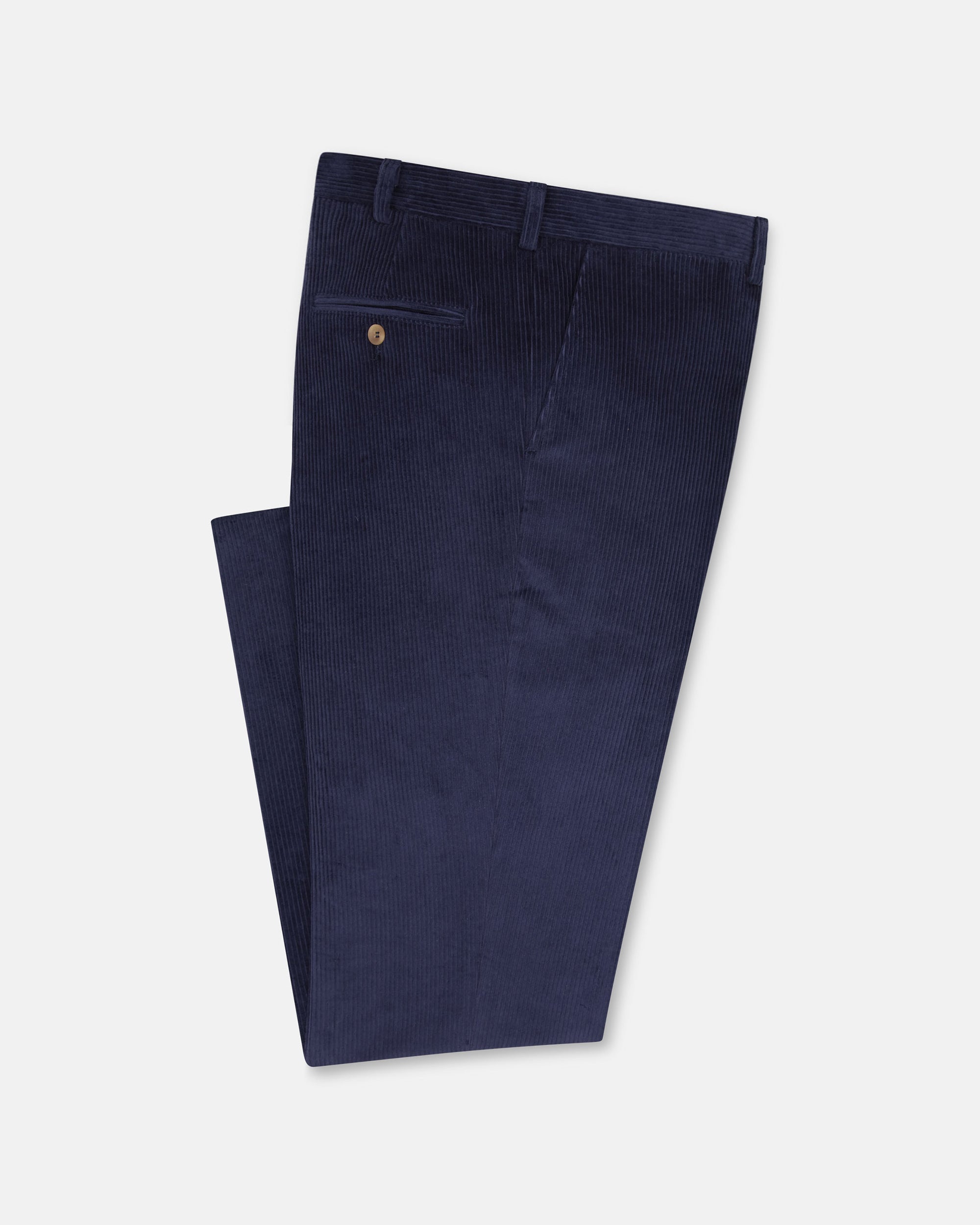 Made-in-USA Navy Wide Wale British Corduroy Pants | J. Press