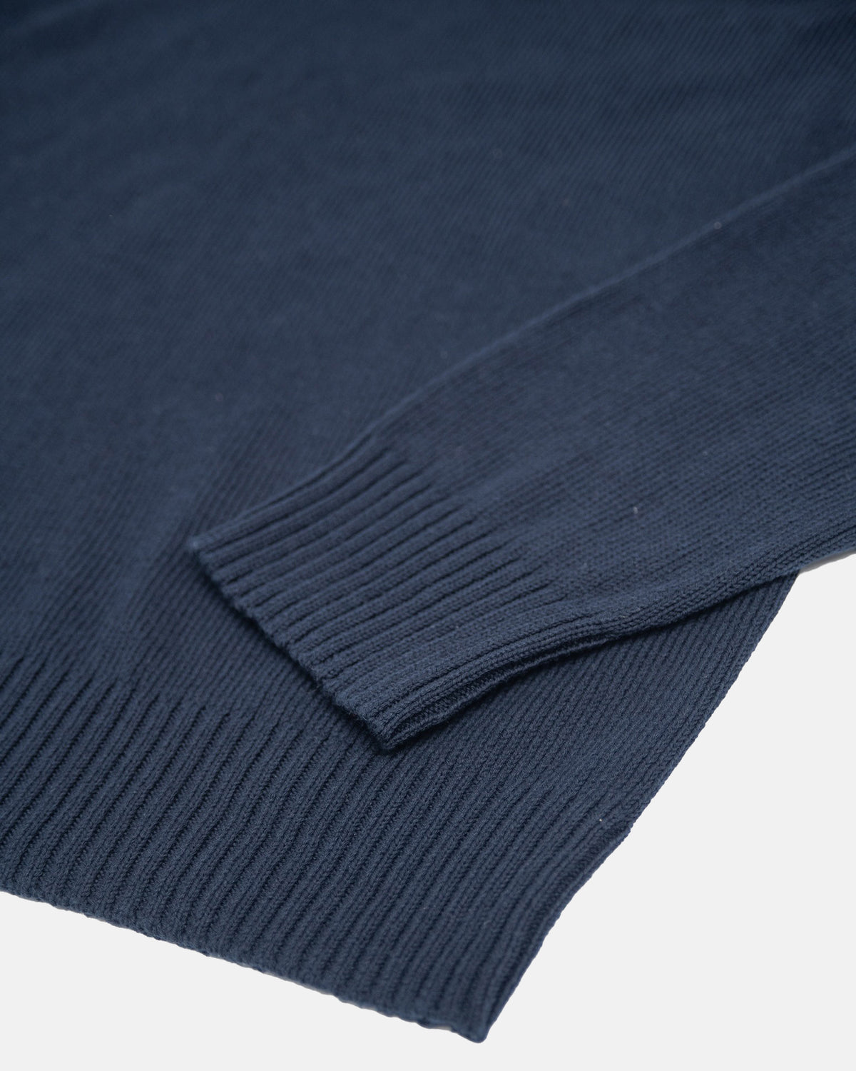 Vito's Navy V-Neck Cotton Sweater