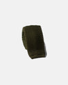 Made-in-Italy Olive Silk Knit Tie