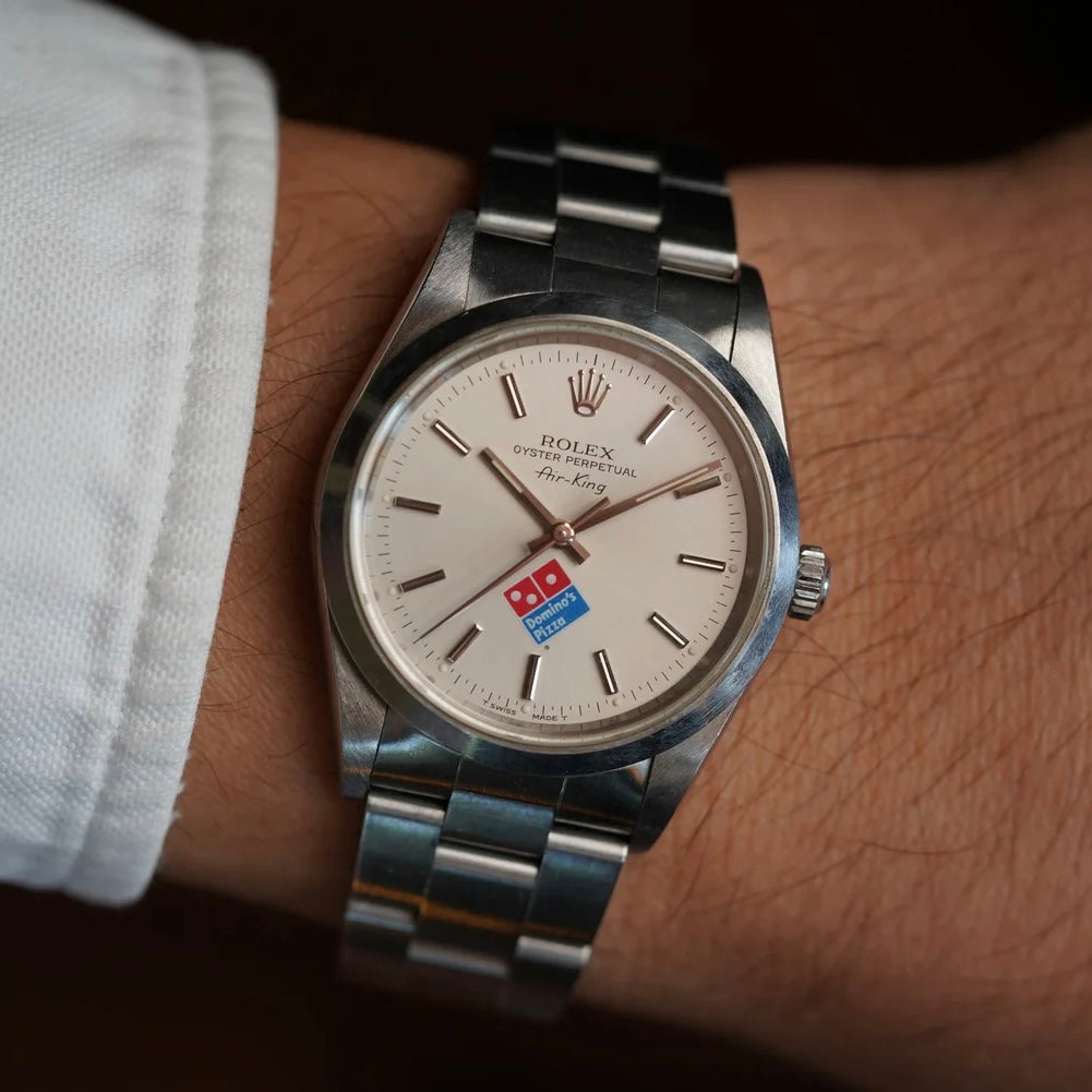 Rolex Domino's Air-King 14000 Full Set w/ Hangtag Unpolished