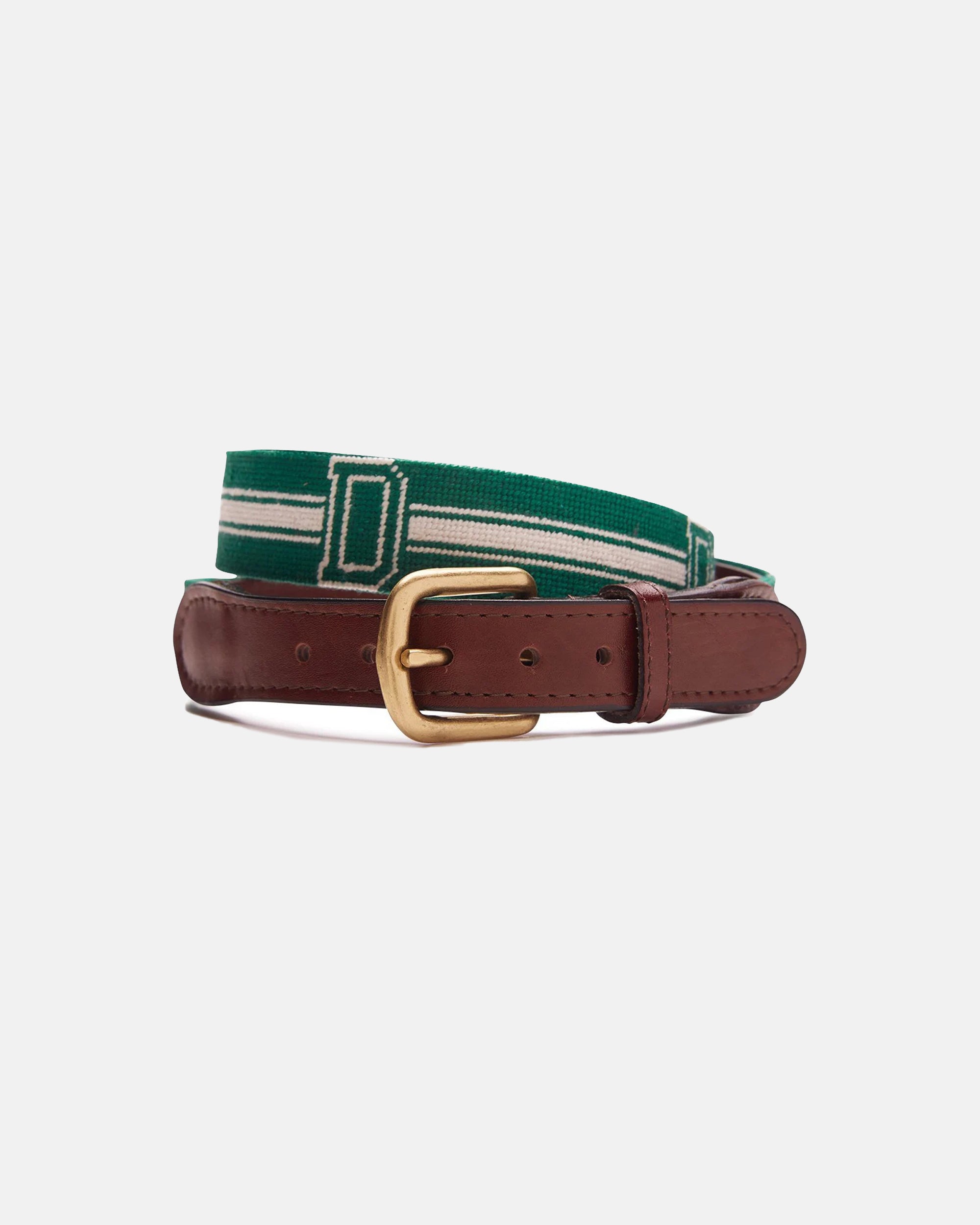 Dartmouth College D-stripe Needlepoint Belt