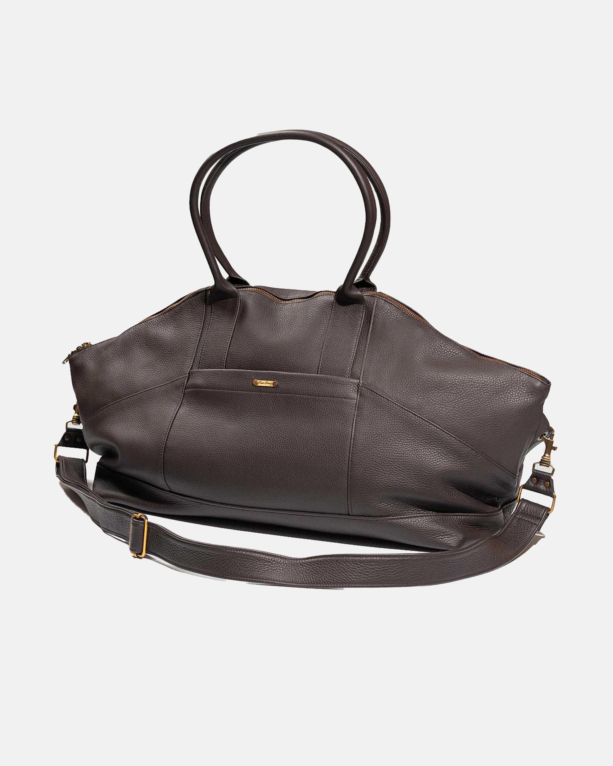 Made-in-England Antique Grain Weekender Bag