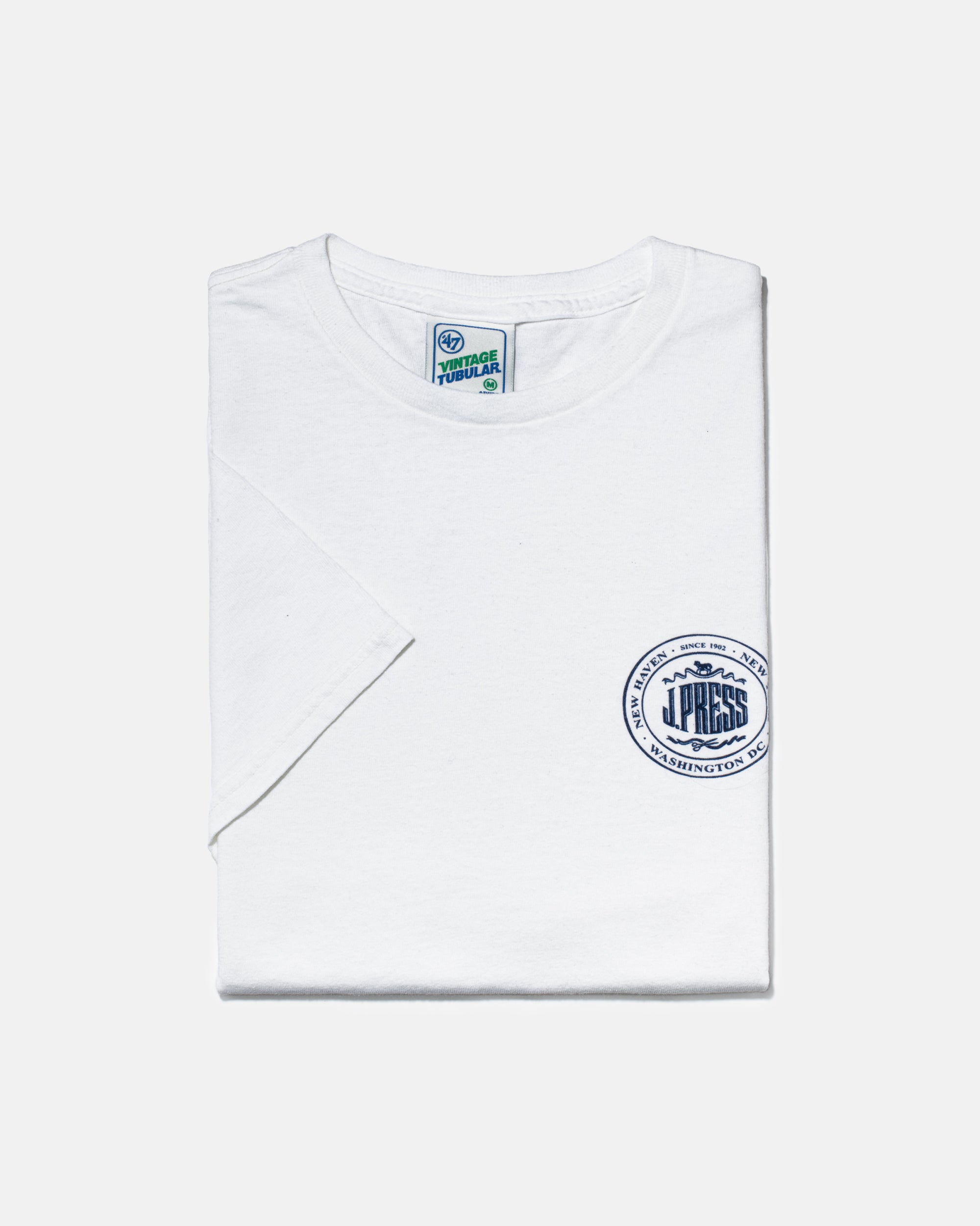 J. PRESS SHORT SLEEVE T SHIRT - WHITE