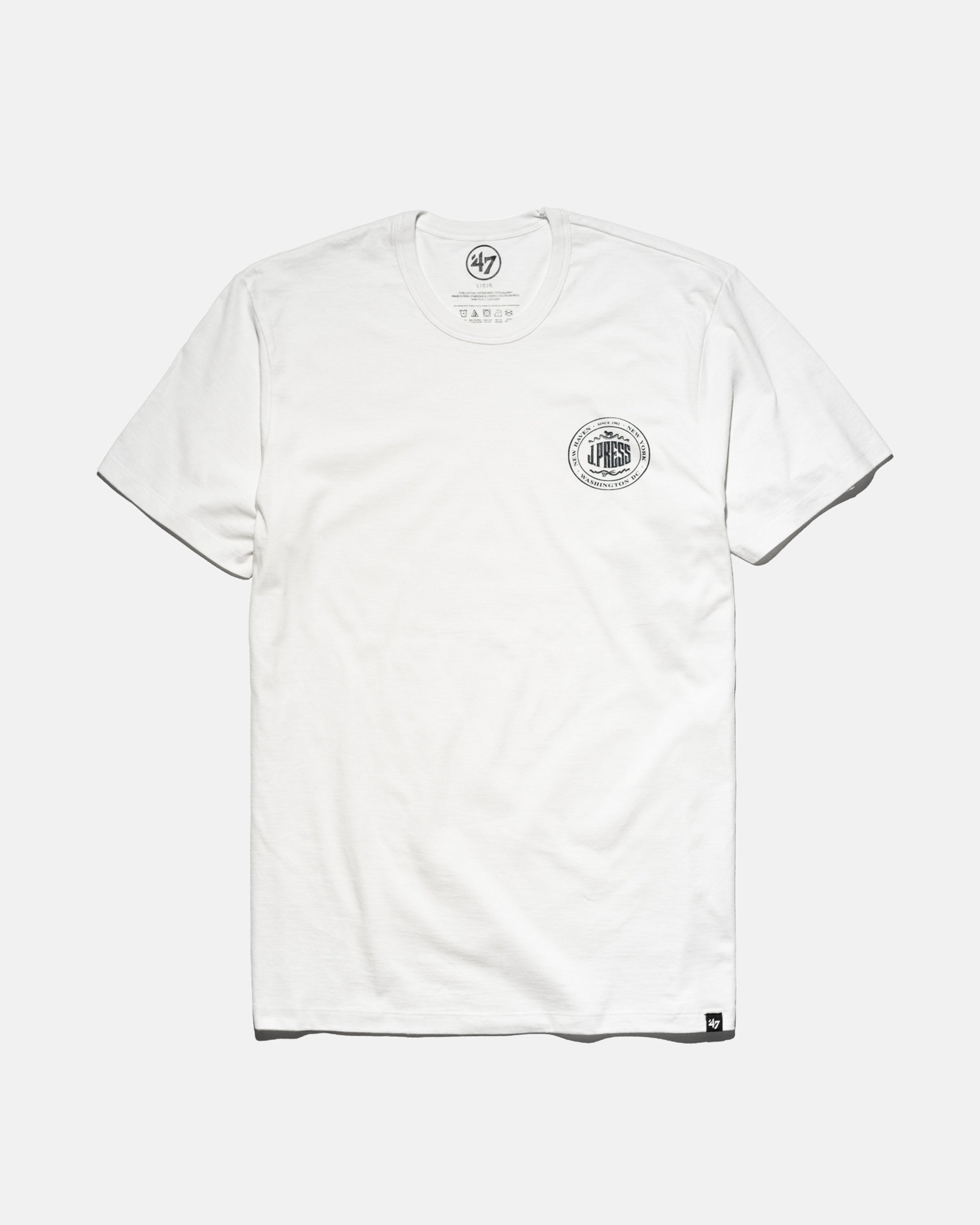 J. PRESS SHORT SLEEVE T SHIRT - WHITE