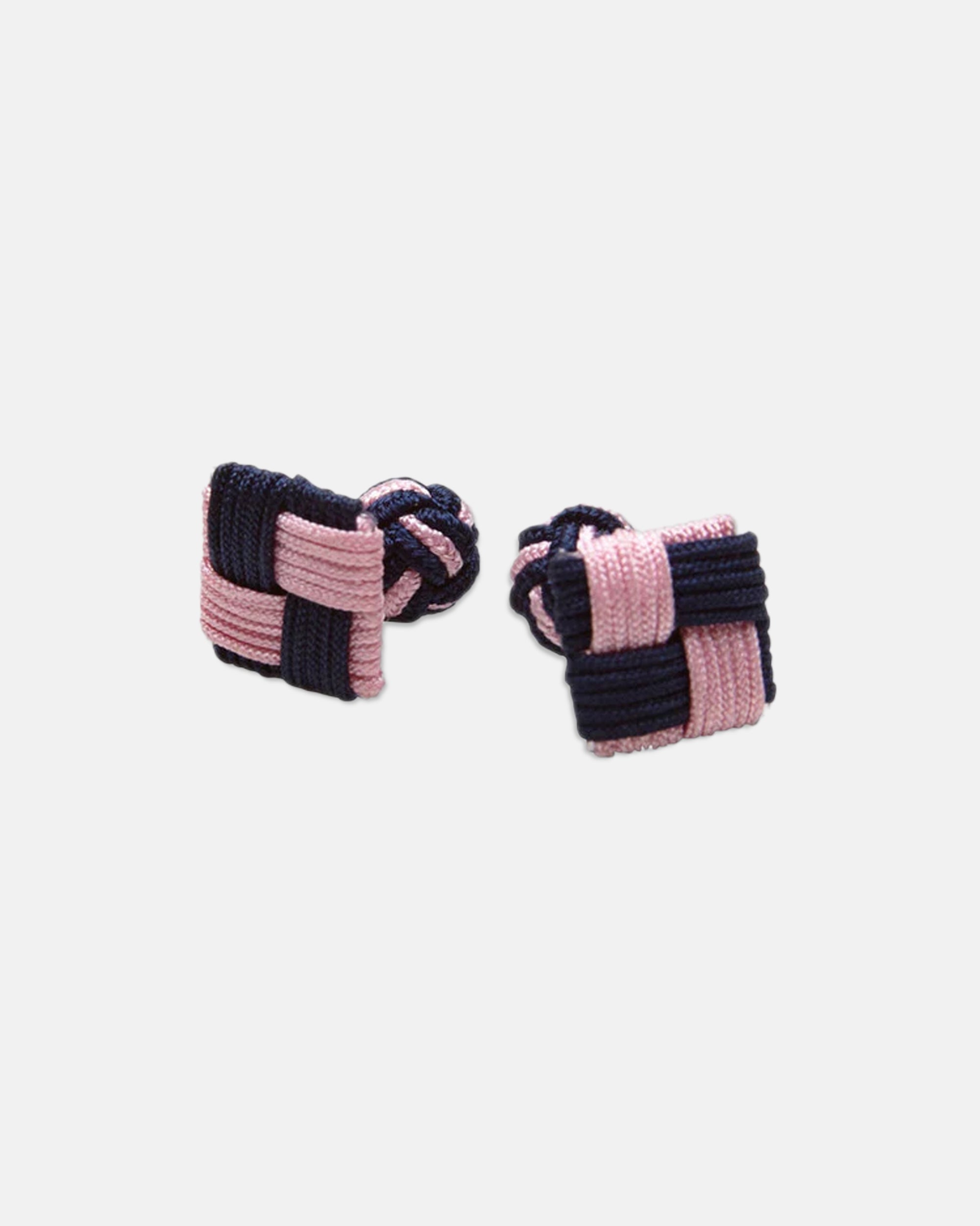 Navy & Pink Combo Knot Cufflinks