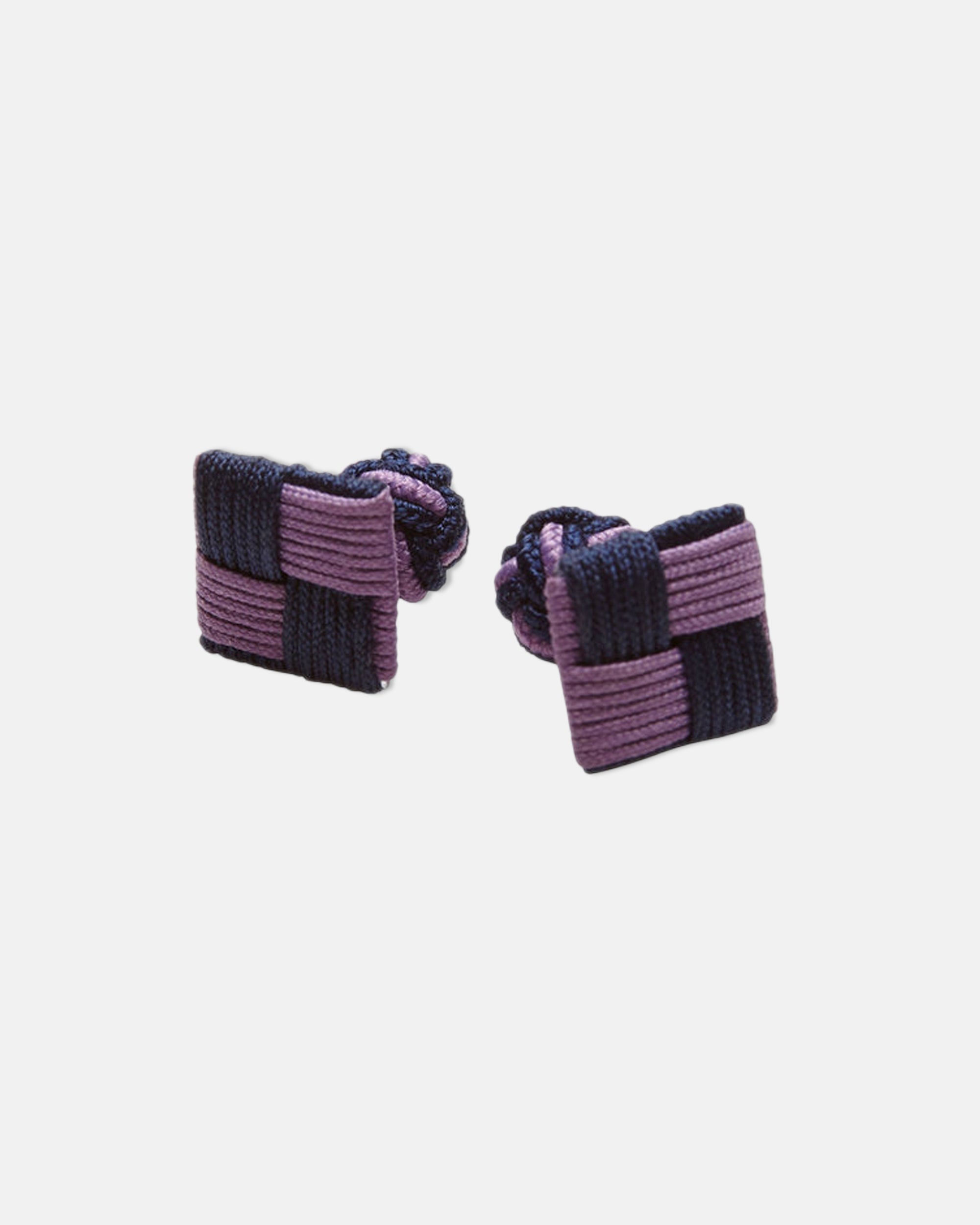 Navy & Light Purple Combo Knot Cufflinks