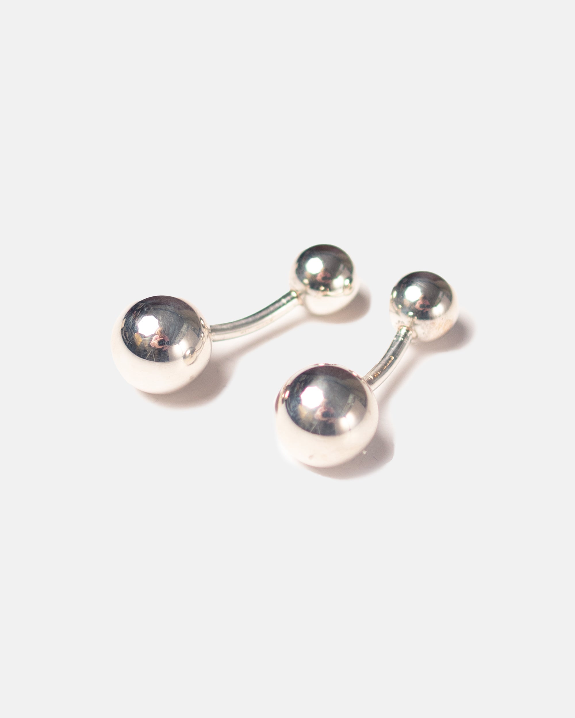 Double Ball Cufflinks - Silver | J. PRESS