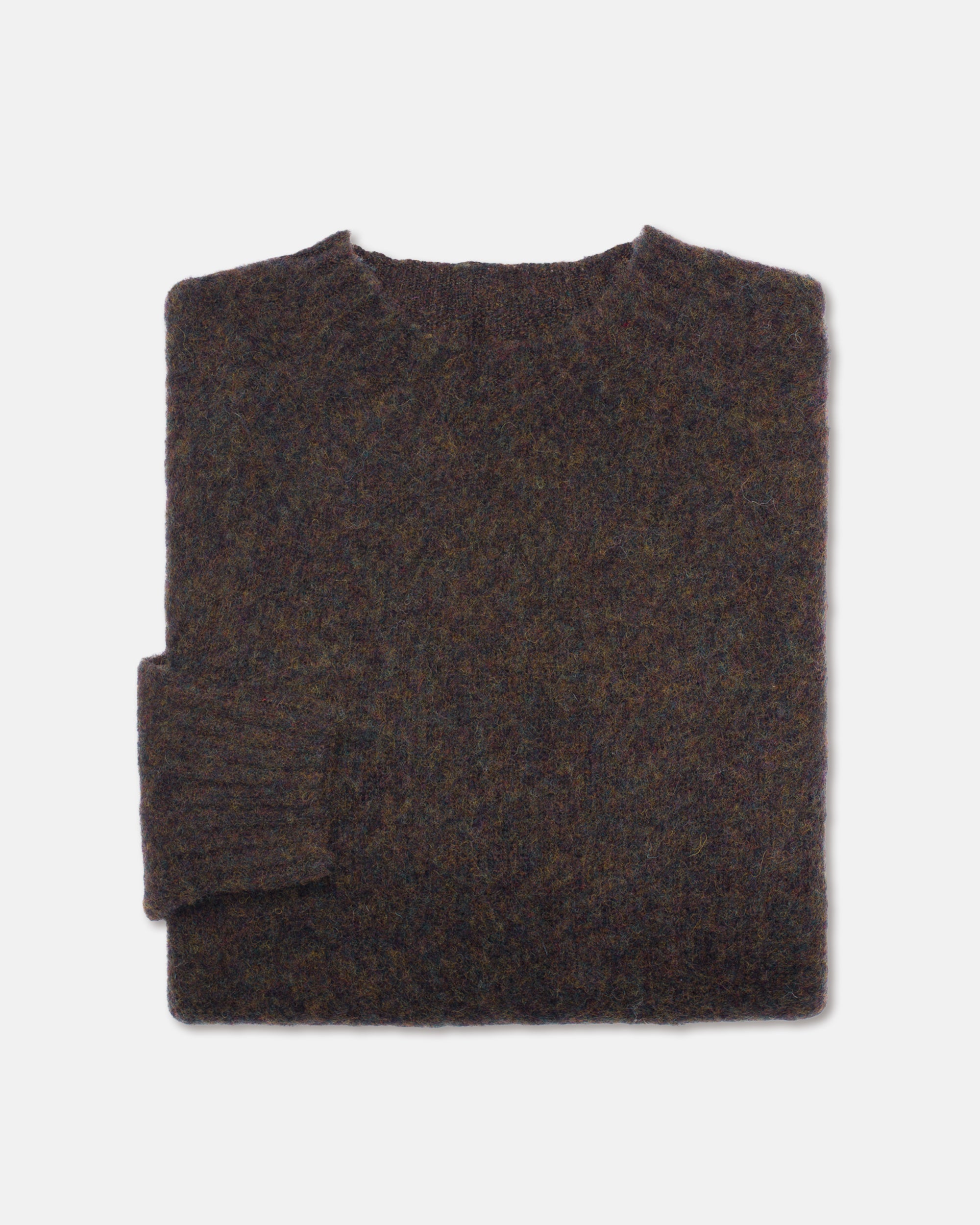 SHAGGY DOG SWEATER BROWN - TRIM FIT