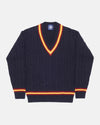 Cable Knit Merino Wool Cricket Sweater