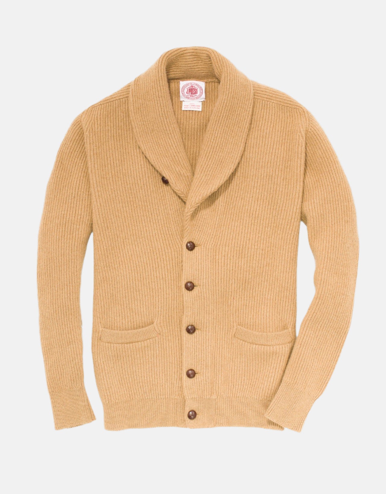 Camel Shawl Collar Cardigan | Men's Cardigan Sweater - J. Press