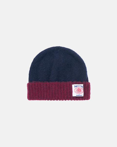 Two-tone Shaggy Dog Beanie - Navy | J. Press