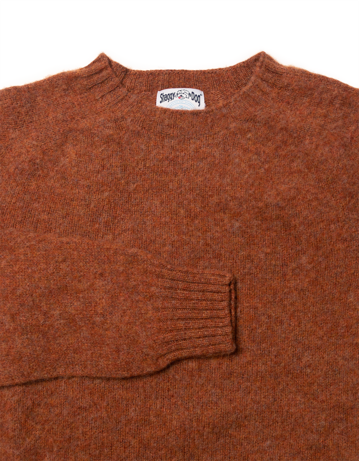 Shaggy Dog Sweater Dark Orange - Trim Fit | J.PRESS - Pennant Label