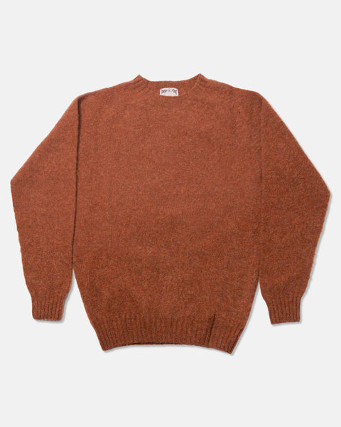 Shaggy Dog Sweater Dark Orange - Trim Fit | J.PRESS - Pennant Label