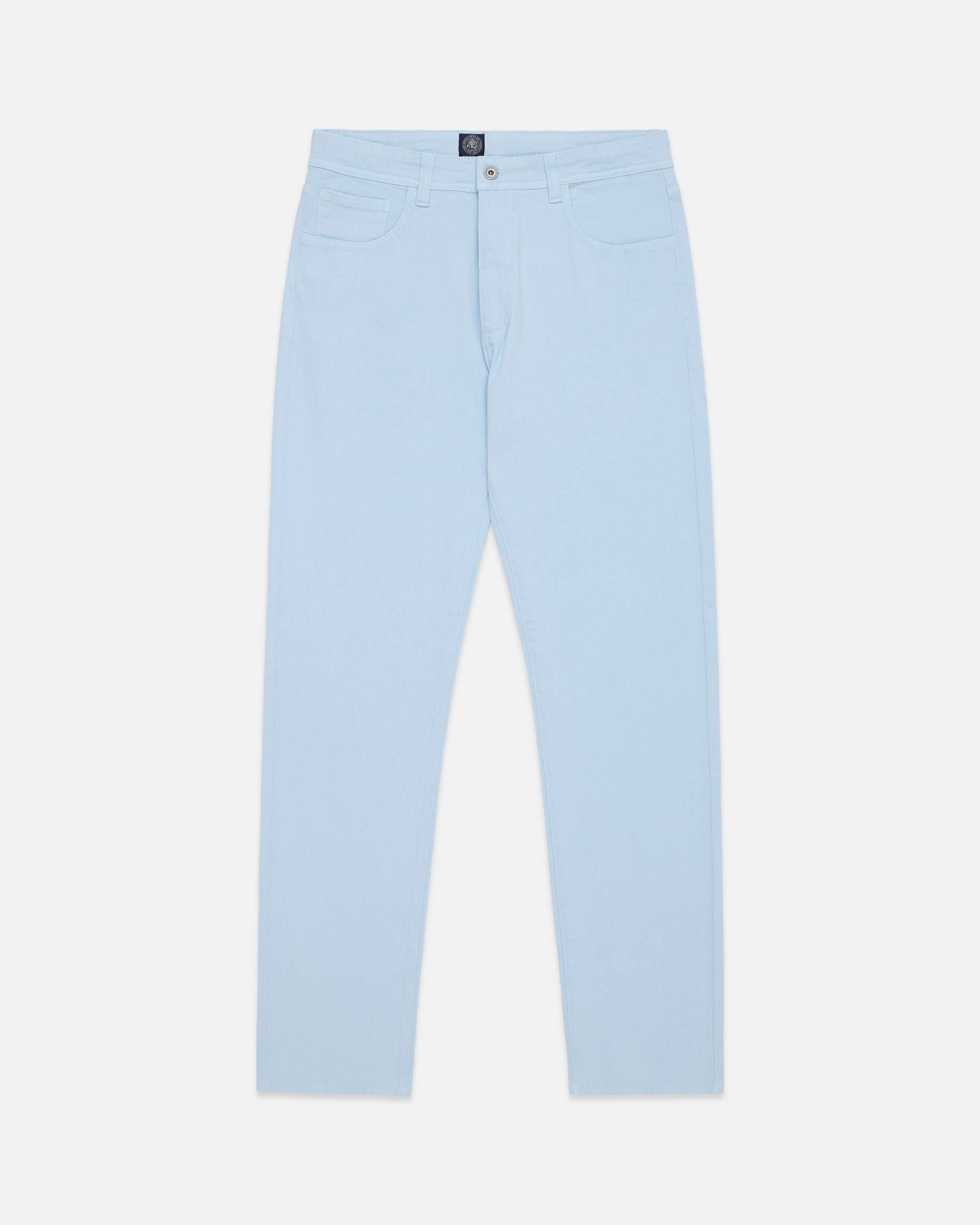 Light Blue 5-Pocket Twill Pant